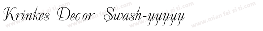 Krinkes Decor Swash字体转换